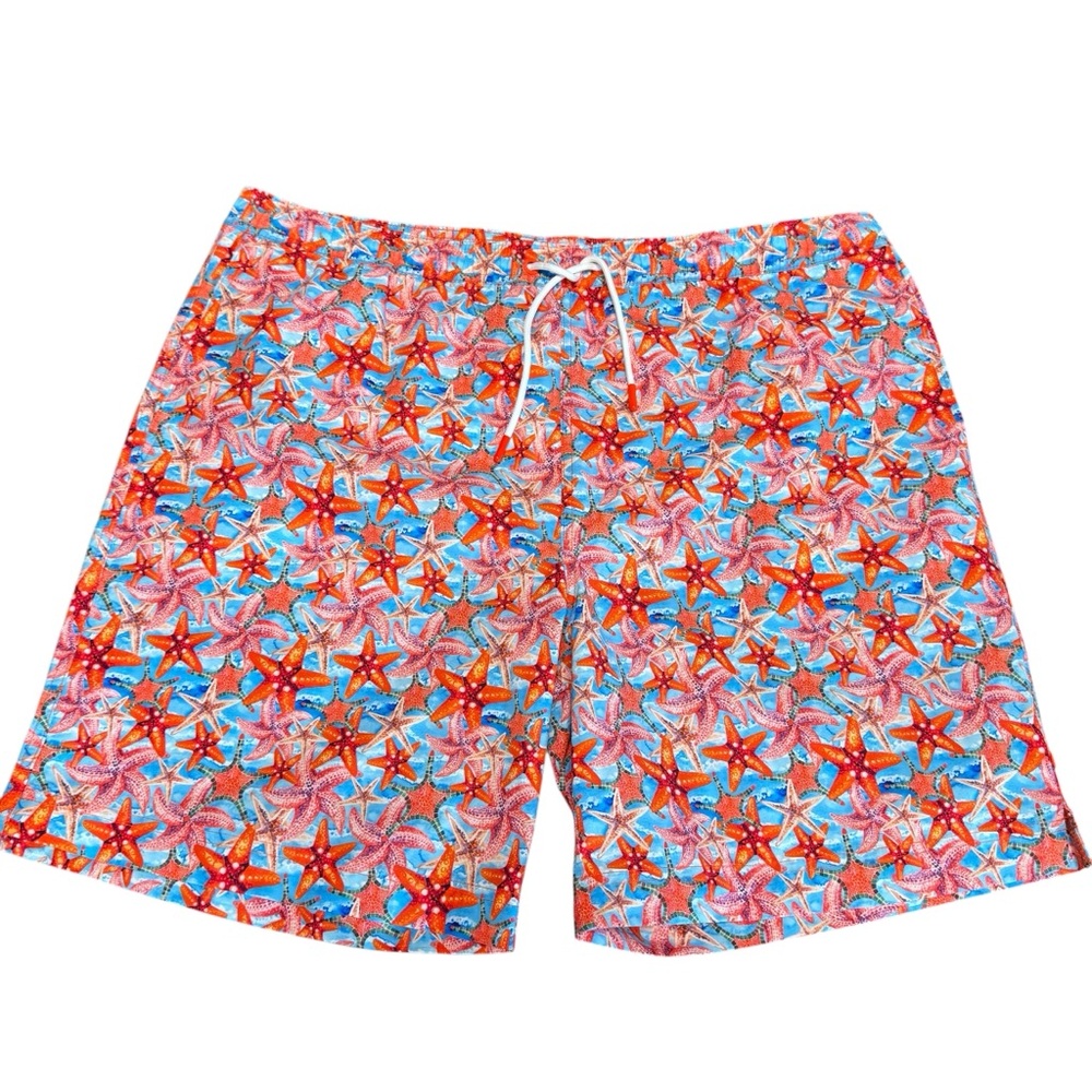 NWT Men's Swims Tropea Starfish Swim‎ Shorts XXL Elastic Drawstring Waist